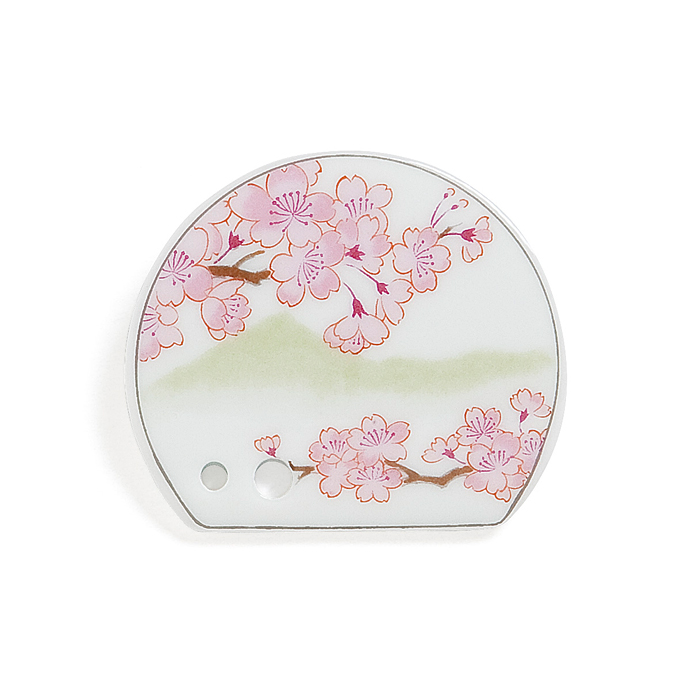 Porta incenso in porcellana con fiori di sakura, celebrazione della gioia e della vita. Bello ed elegante da utilizzare con uno dei nostri profumatissimi incensi.